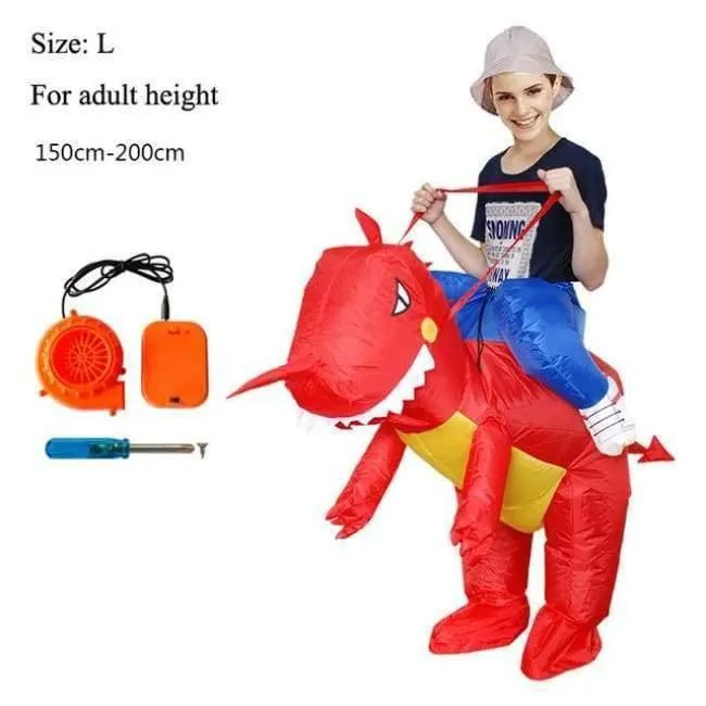 Karneval Kostüm Frauen Dinosaurier Cowboy Aufblasbare Kostüme Lustige Party Kleid Tier Cosply Halloween Kostüm für Kinder