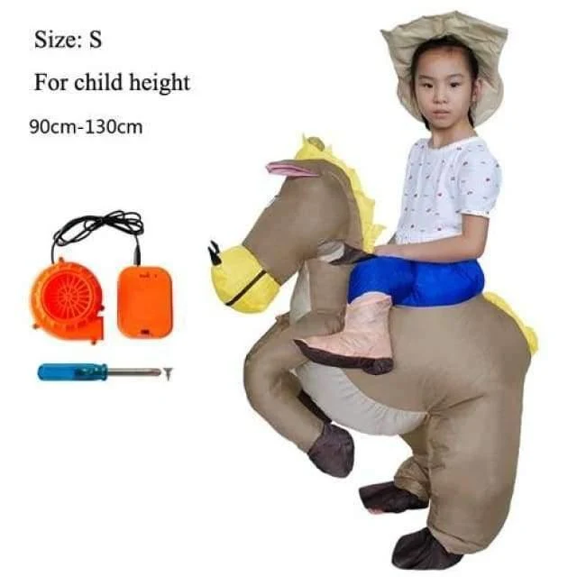 Karneval Kostüm Frauen Dinosaurier Cowboy Aufblasbare Kostüme Lustige Party Kleid Tier Cosply Halloween Kostüm für Kinder