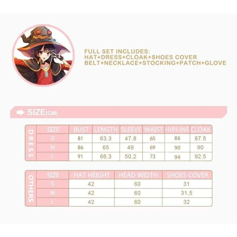 KonoSuba Megumin Halloween Cosplay Anime Gottes Segen auf dieser wunderbaren Welt Cosplay Megumin KonoSuba Kostüm Frauen