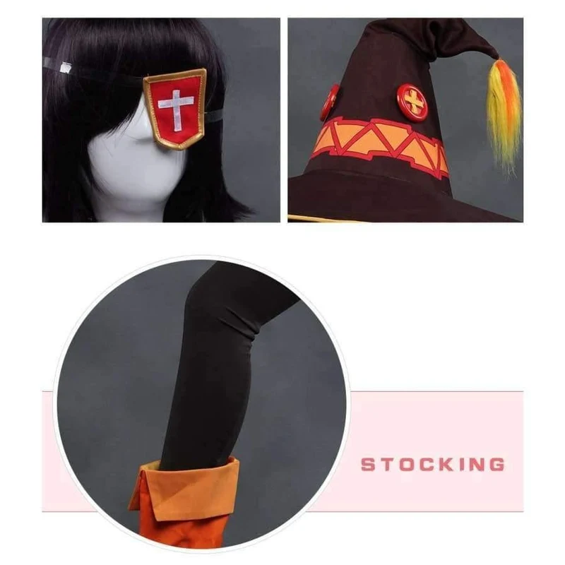 KonoSuba Megumin Halloween Cosplay Anime Gottes Segen auf dieser wunderbaren Welt Cosplay Megumin KonoSuba Kostüm Frauen