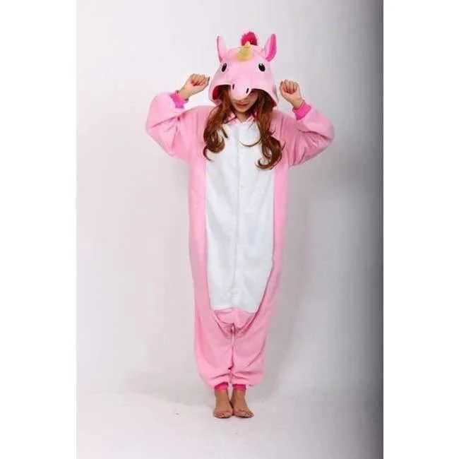 Halloween Großhandel Tier Stich Stern Einhorn onesie Erwachsene Unisex Cosplay Kostüm Frauen Pyjamas Nachtwäsche Erwachsene Winter