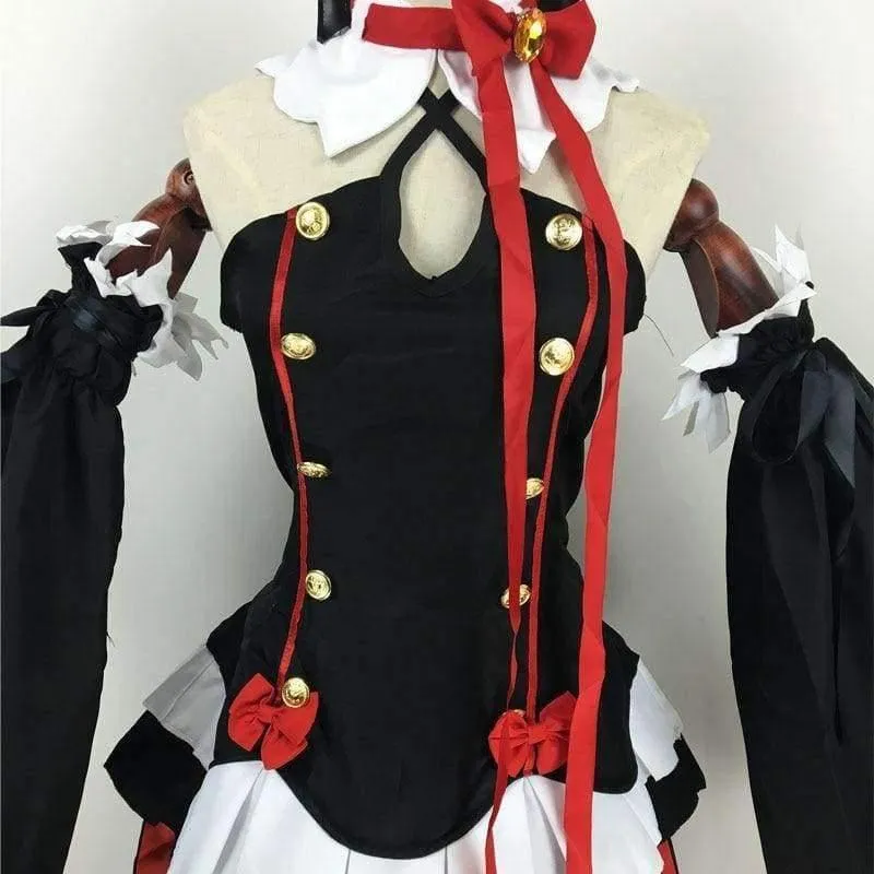 Owari Kein Seraph Des Endes Krul Tepes Perücken Cosplay Kostüme Lolita Kleid Vampir Uniformen 6Pcs / Set Für Halloween Party