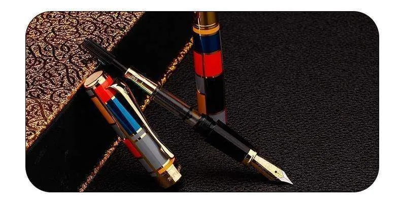 Füllfederhalter Vollmetall Golden Clip Luxus-Tintenstifte Caneta Stationery Bürobedarf