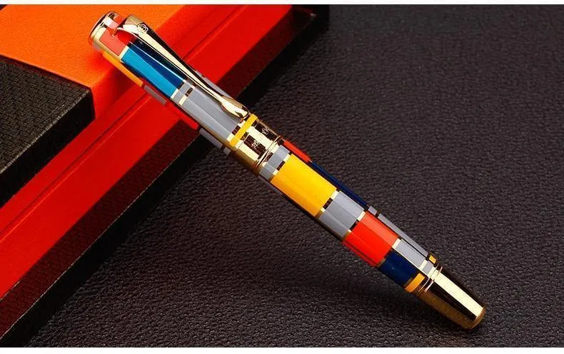 Füllfederhalter Vollmetall Golden Clip Luxus-Tintenstifte Caneta Stationery Bürobedarf