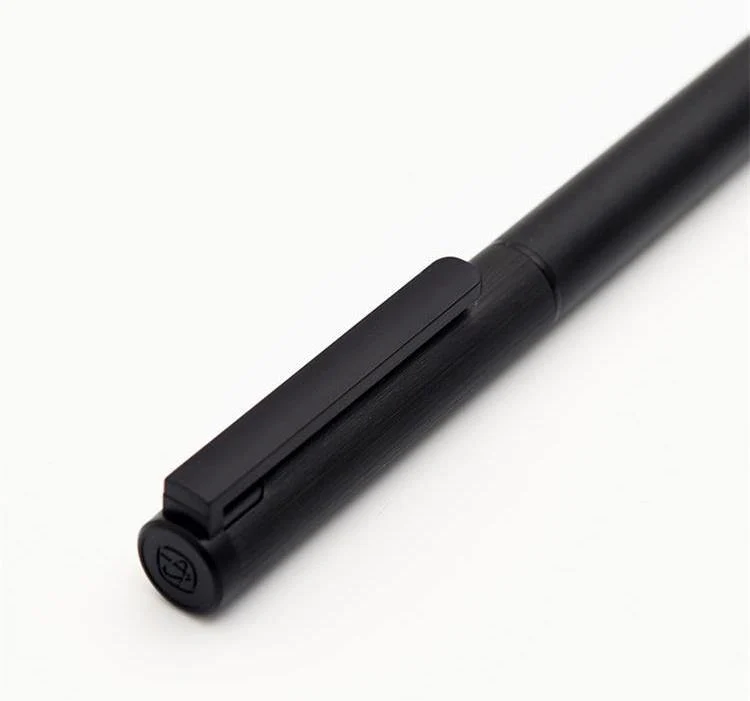 Luxuriöses schwarzes Füllfederhalter-Set, 0.5 mm F-Feder, Stahl-Tintenstifte für einfaches Geschäftsgeschenk, kostenloser Versand