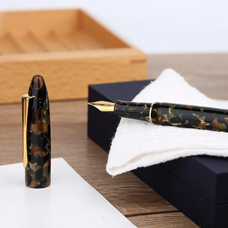 Acryl Füllfederhalter Iridium Fine Nib Konverter Stifte Luxus Geschenk Chic Hochzeit Signierstift Mit Box