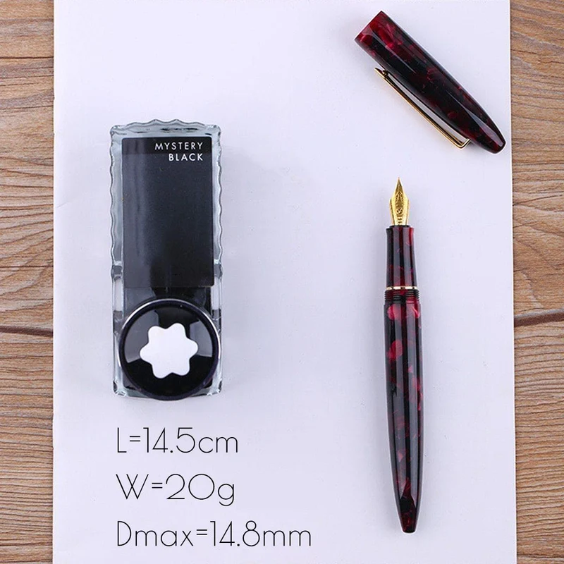 Acryl Füllfederhalter Iridium Fine Nib Konverter Stifte Luxus Geschenk Chic Hochzeit Signierstift Mit Box