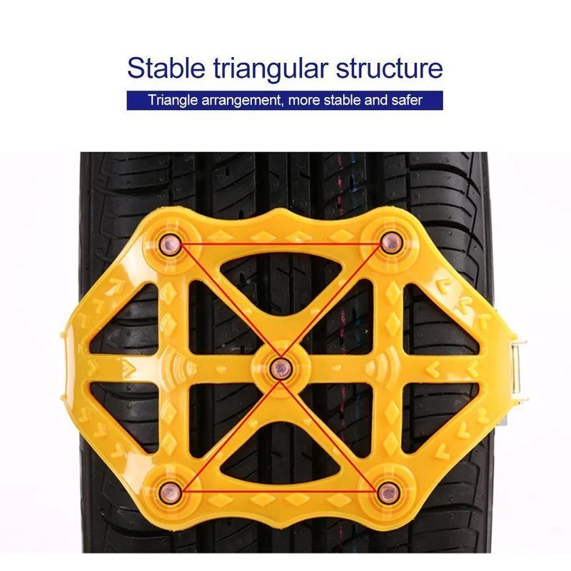 1x TPU Schneeketten Universal Car Suit Reifen Winter Roadway Safety Reifenketten Snow Climbing Mud Ground Anti Slip