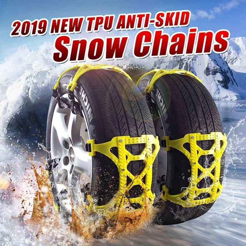 1 / 3 / 6pcs TPU Schneeketten Universal Car Suit Reifen Winter Roadway Safety Reifenketten Snow Climbing Mud Ground Anti Slip