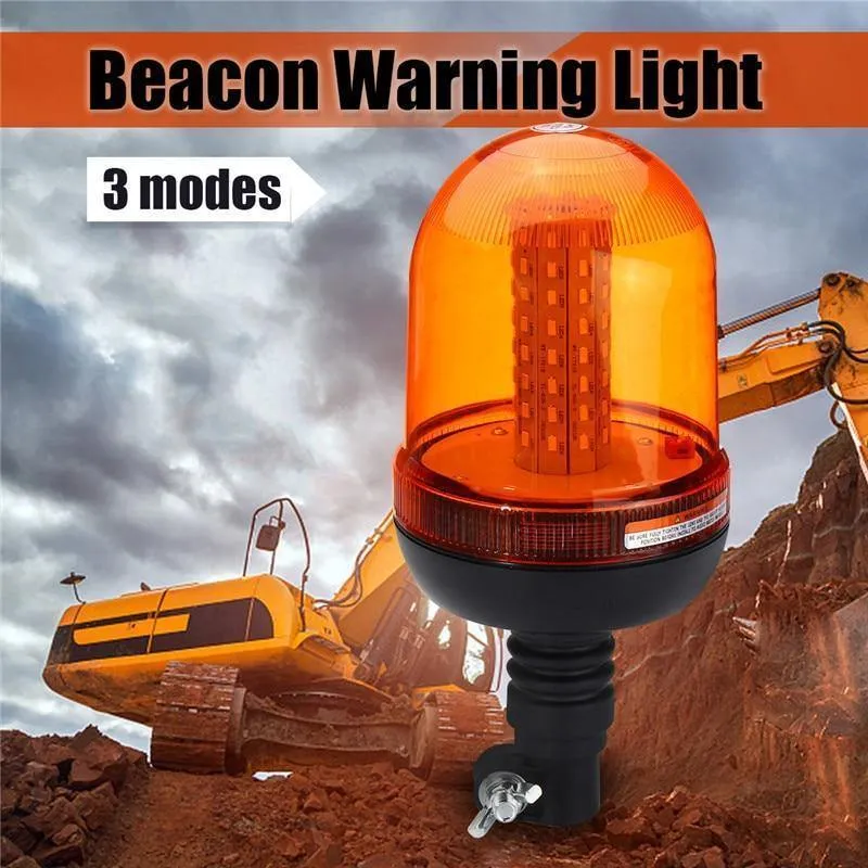12V-24V 80 LED Auto Blinklicht Leuchtfeuer Warnleuchte Bernstein Lampe Ampel Verkehrssicherheit