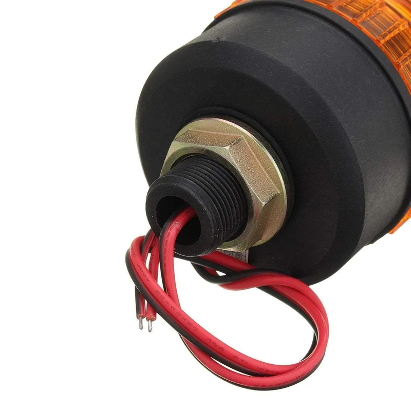 12V 24V LED rotierendes blinkendes bernsteinfarbenes Leuchtfeuer flexibles Blitzlicht Traktorwarnlicht Ampel Verkehrssicherheit