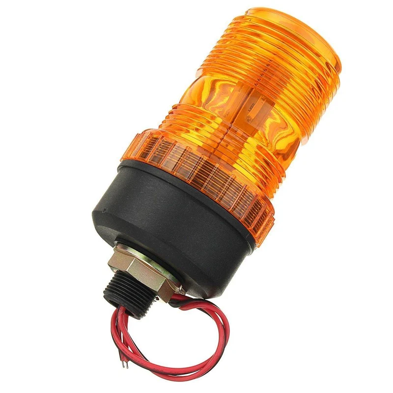 12V 24V LED rotierendes blinkendes bernsteinfarbenes Leuchtfeuer flexibles Blitzlicht Traktorwarnlicht Ampel Verkehrssicherheit