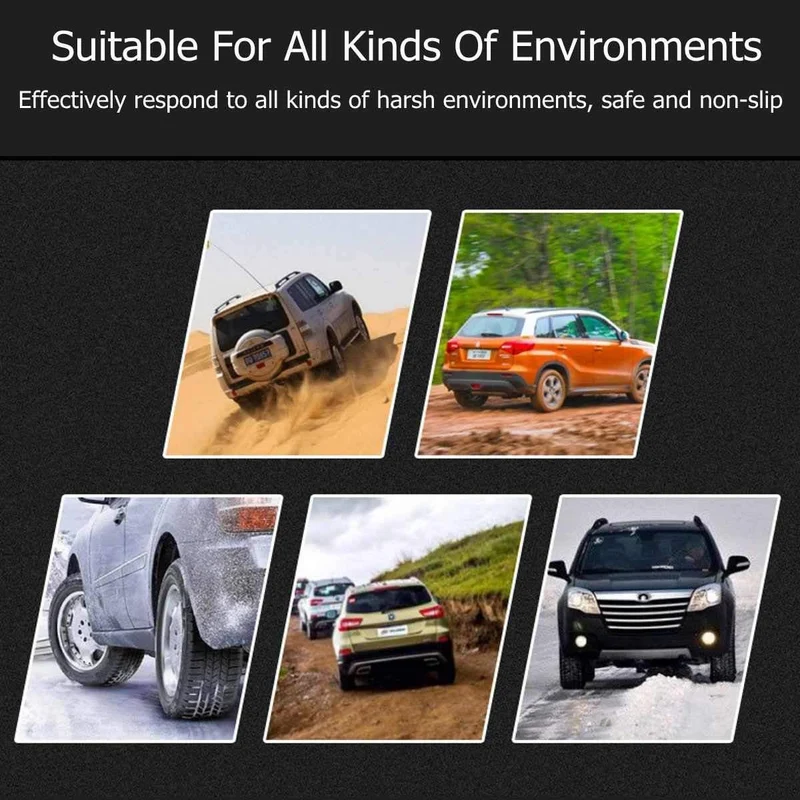 1 / 3 / 6pcs TPU Schneeketten Universal Car Suit 165-265mm Reifen Winter Roadway Safety Reifenketten Snow Climbing Mud Ground Anti Slip