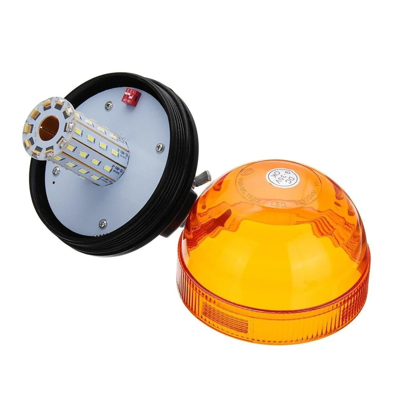 40 LED rotierendes blinkendes bernsteinfarbenes Leuchtfeuer flexibles Traktorwarnlicht Verkehrssicherheit