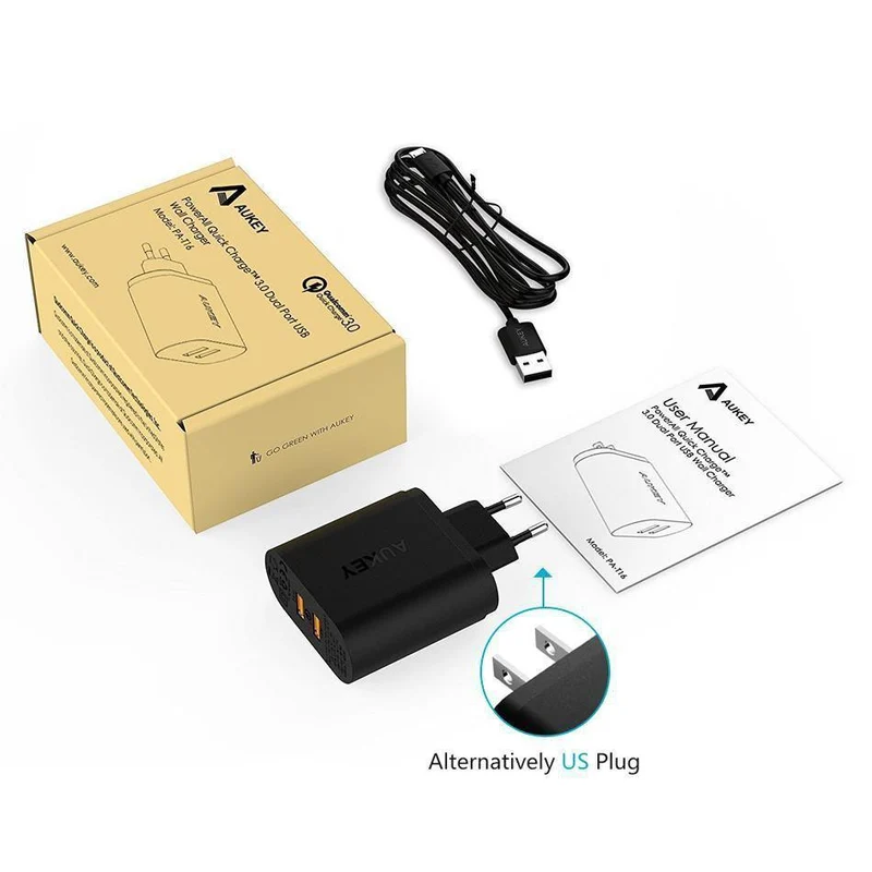 Quick Charge 3.0 Handy-Ladegerät USB-Wandladegerät Schnellladung für iPhone X 8 7 Samsung S8 Xiaomi Tablet Power Bank