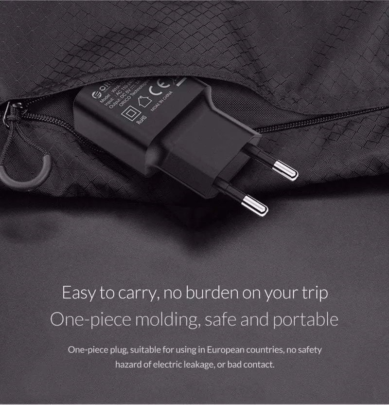 Reise-USB-Ladegerät 5V2A 5V1A EU-Stecker Mini-Ladegerät-Adapter Smart Charger für Mobile Phone Tablet
