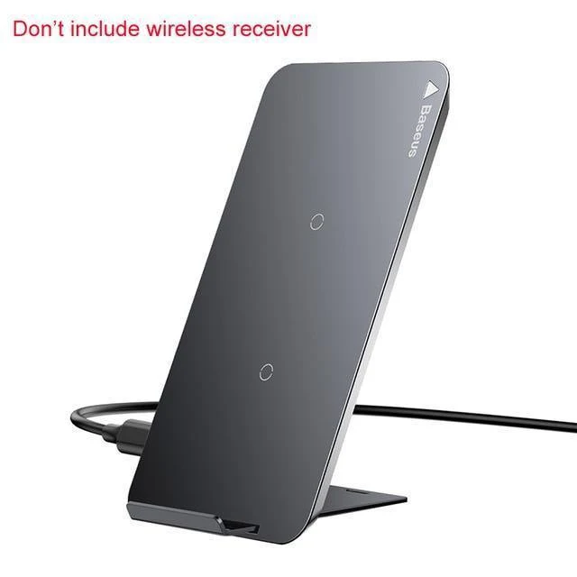 Qi Wireless-Ladegerät, Schnellladegerät für iPhone X, Samsung Galaxy S9, Handy-Ladegeräthalter, Telefonständer