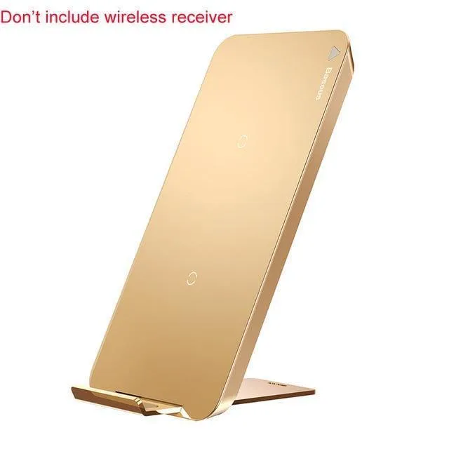 Qi Wireless-Ladegerät, Schnellladegerät für iPhone X, Samsung Galaxy S9, Handy-Ladegeräthalter, Telefonständer