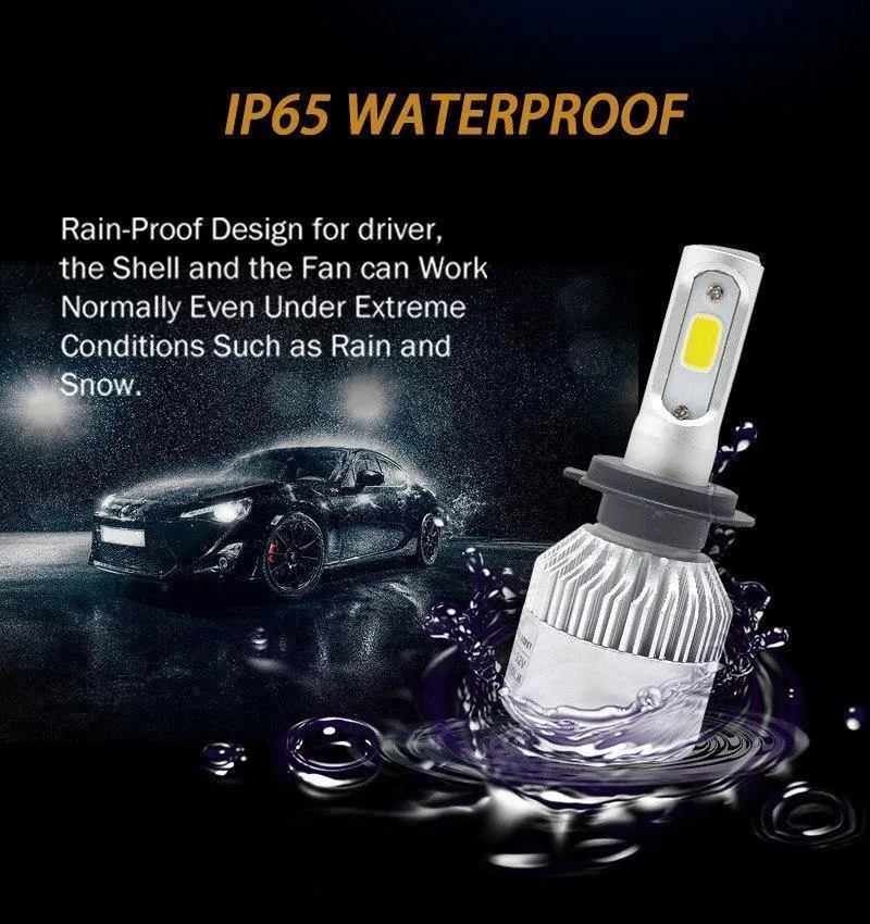 1 satz H7 LED H1 H4 H11 Auto Scheinwerfer Birne H3 HB4 H8 HB3 9005 9006 LED Nebel Lichter 72 W 8000LM 6500 K Auto Auto Licht