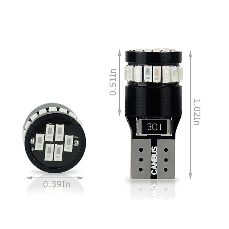 10x T10 LED W5W LED Canbus Autolampe 12V 3014 24SMD Innenraumbeleuchtung 194 168 Glühlampe Weiß Blau Rot Gelb Kein Fehler