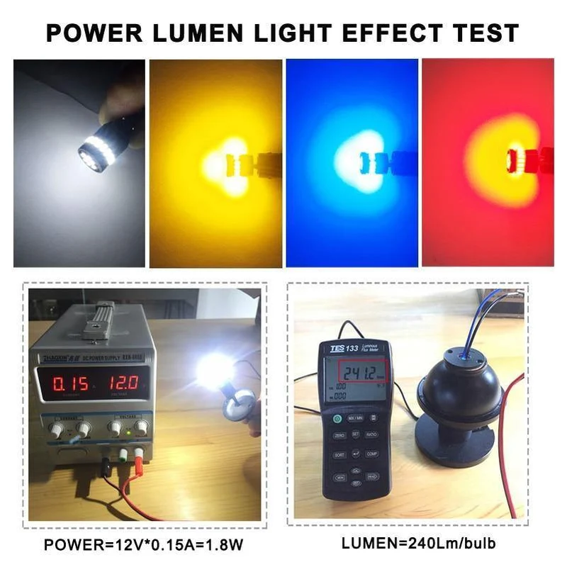 10x T10 LED W5W LED Canbus Autolampe 12V 3014 24SMD Innenraumbeleuchtung 194 168 Glühlampe Weiß Blau Rot Gelb Kein Fehler