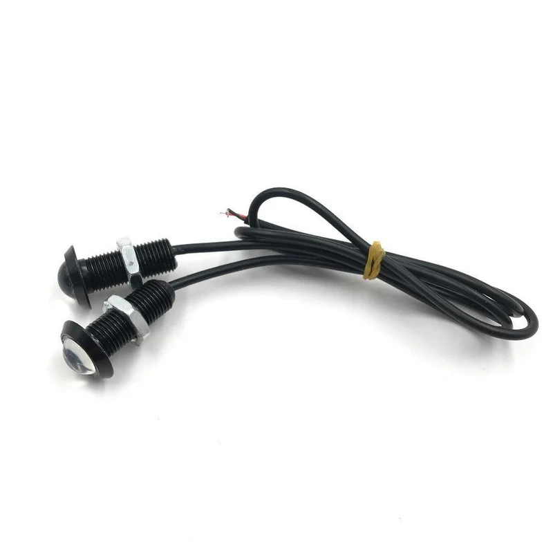 10pcs 12V Ultradünnes 18mm 23mm Auto LED Tagfahrlicht Eagle Eye Lampe leuchtet rot blau gelb weiß