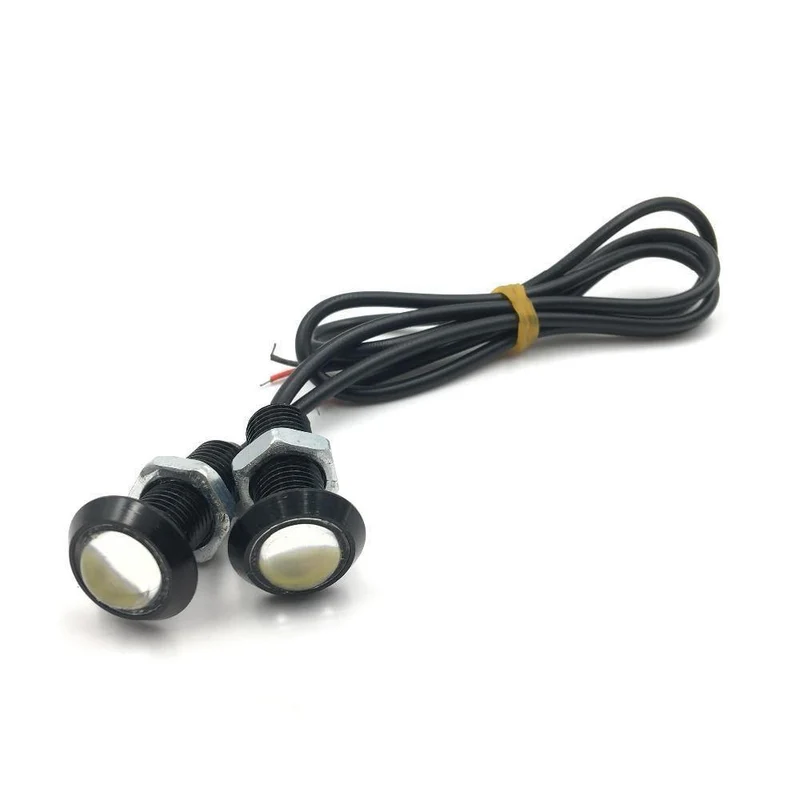 10pcs 12V Ultradünnes 18mm 23mm Auto LED Tagfahrlicht Eagle Eye Lampe leuchtet rot blau gelb weiß