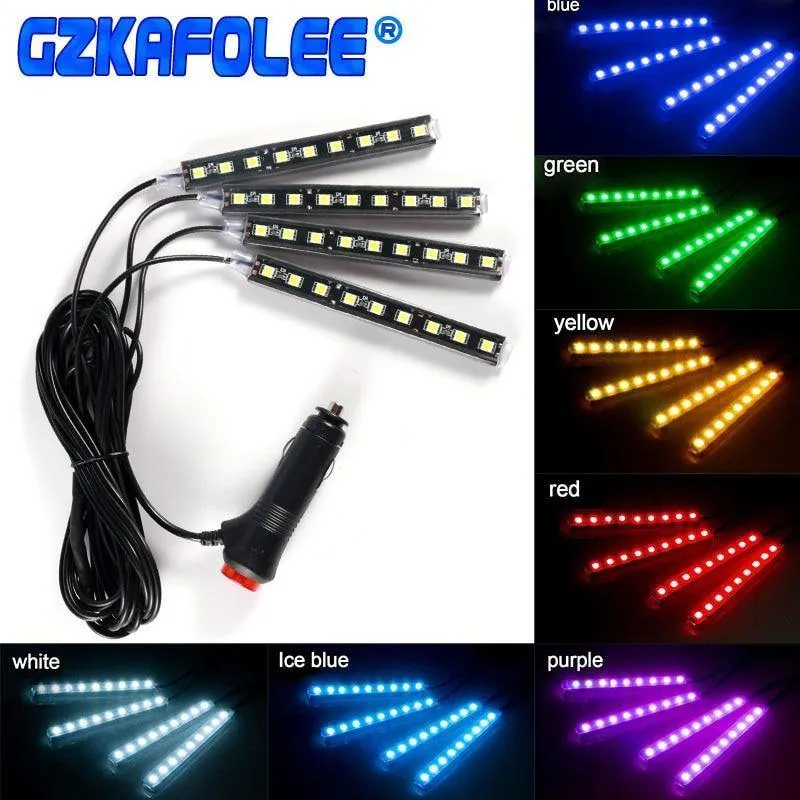 4pcs / 2pcs Auto LED-Licht RDL 5050SMD Dekorative Lampe Auto Licht Auto Innenbeleuchtung Auto Styling 12V