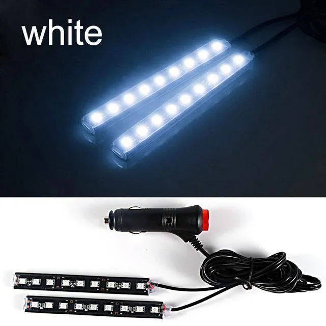4pcs / 2pcs Auto LED-Licht RDL 5050SMD Dekorative Lampe Auto Licht Auto Innenbeleuchtung Auto Styling 12V