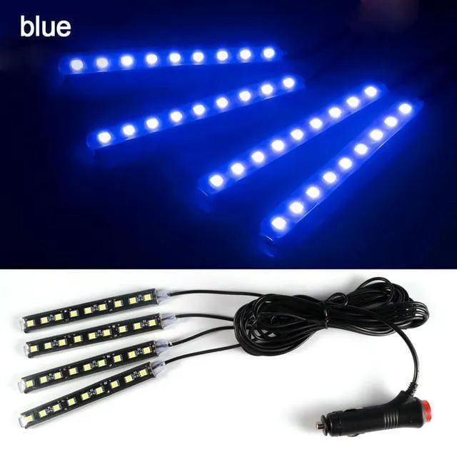 4pcs / 2pcs Auto LED-Licht RDL 5050SMD Dekorative Lampe Auto Licht Auto Innenbeleuchtung Auto Styling 12V