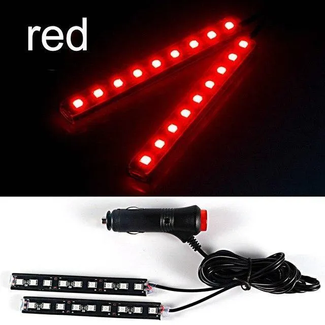 4pcs / 2pcs Auto LED-Licht RDL 5050SMD Dekorative Lampe Auto Licht Auto Innenbeleuchtung Auto Styling 12V