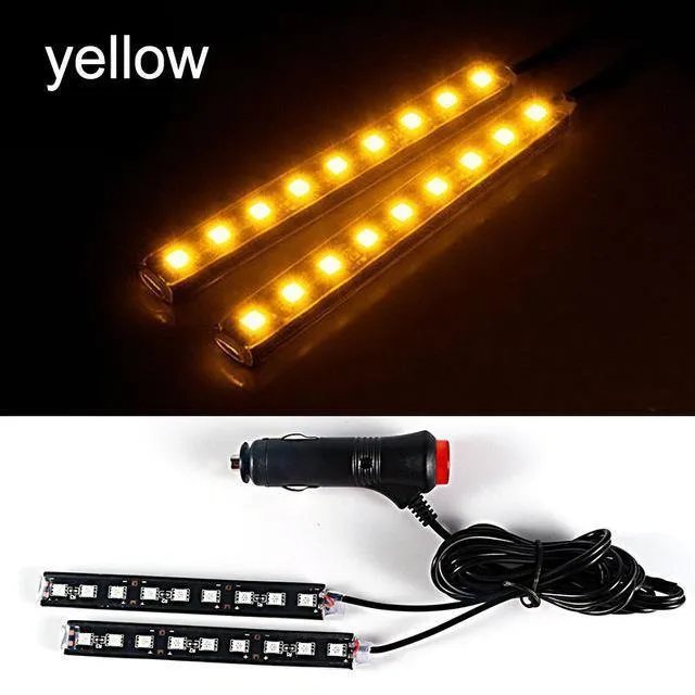 4pcs / 2pcs Auto LED-Licht RDL 5050SMD Dekorative Lampe Auto Licht Auto Innenbeleuchtung Auto Styling 12V