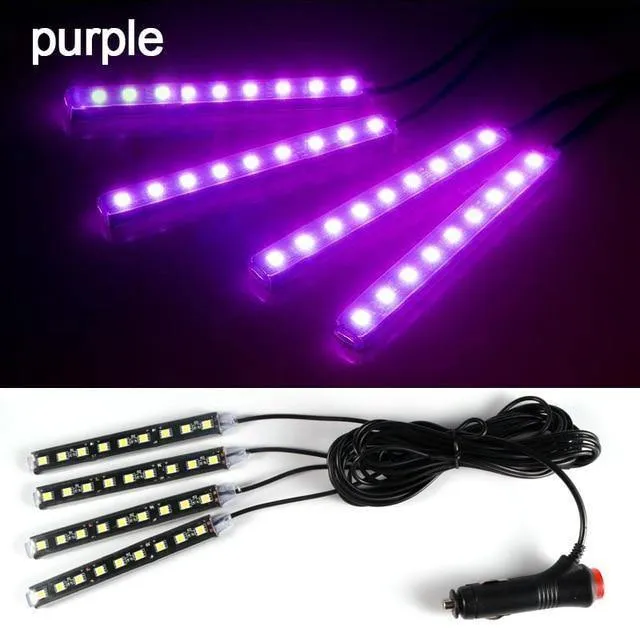4pcs / 2pcs Auto LED-Licht RDL 5050SMD Dekorative Lampe Auto Licht Auto Innenbeleuchtung Auto Styling 12V