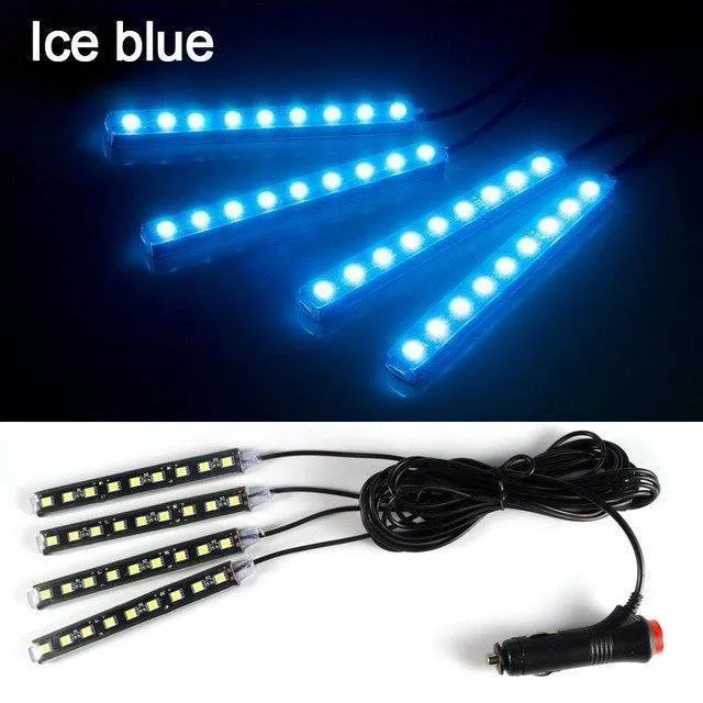 4pcs / 2pcs Auto LED-Licht RDL 5050SMD Dekorative Lampe Auto Licht Auto Innenbeleuchtung Auto Styling 12V