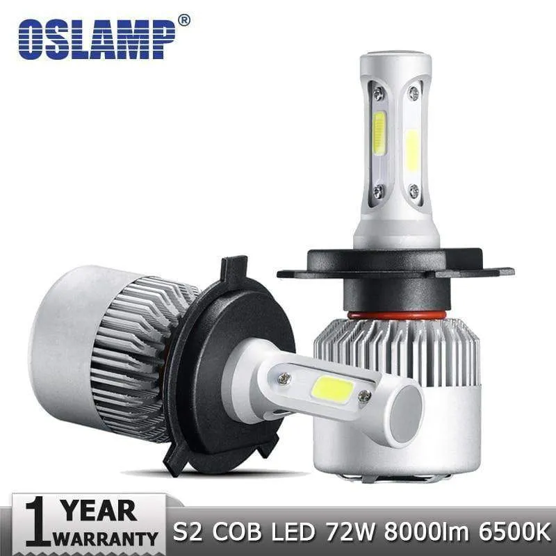 H4 H7 H11 9005 9006 H1 COB Auto LED Scheinwerfer Lampen Hallo-Lo Strahl 72W 8000LM 6500K/4300K ​​Auto Led Scheinwerfer Auto Licht 12v 24v