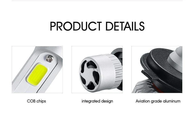 H4 H7 H11 9005 9006 H1 COB Auto LED Scheinwerfer Lampen Hallo-Lo Strahl 72W 8000LM 6500K/4300K ​​Auto Led Scheinwerfer Auto Licht 12v 24v