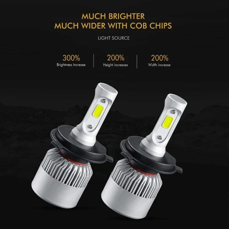 H4 H7 H11 9005 9006 H1 COB Auto LED Scheinwerfer Lampen Hallo-Lo Strahl 72W 8000LM 6500K/4300K ​​Auto Led Scheinwerfer Auto Licht 12v 24v