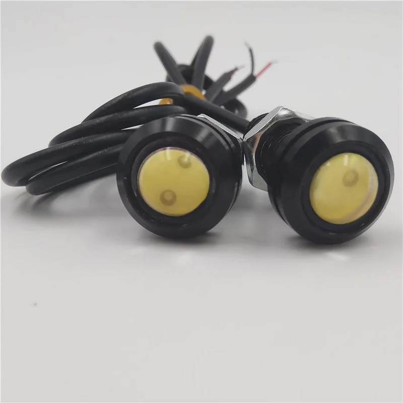 Auto Blinkt 10 Teile/los 12V LED 18mm Eagle Eye Licht High Power lampe Tagfahrlicht parkplatz Reverse nebel birne Backup DRL