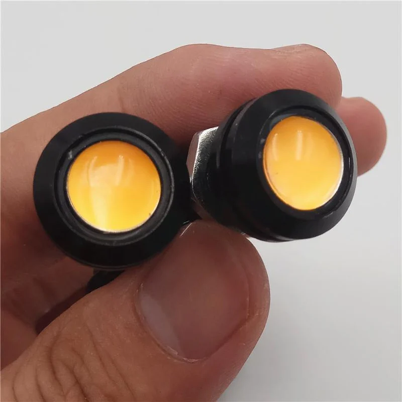 Auto Blinkt 10 Teile/los 12V LED 18mm Eagle Eye Licht High Power lampe Tagfahrlicht parkplatz Reverse nebel birne Backup DRL