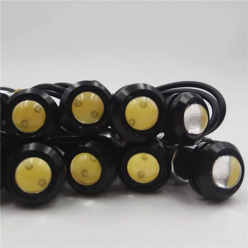 Auto Blinkt 10 Teile/los 12V LED 18mm Eagle Eye Licht High Power lampe Tagfahrlicht parkplatz Reverse nebel birne Backup DRL