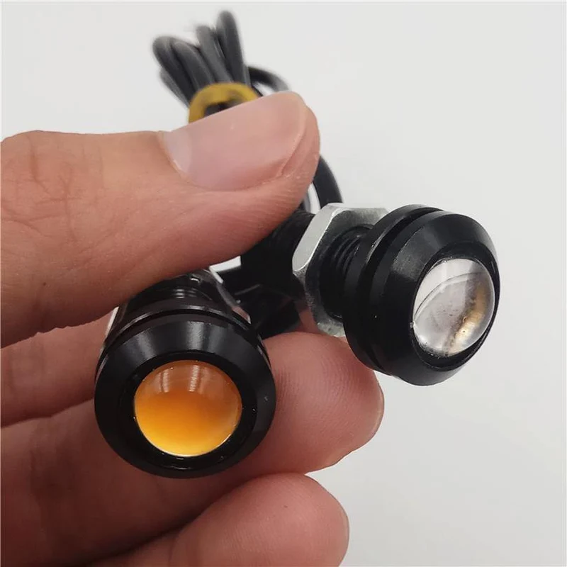 Auto Blinkt 10 Teile/los 12V LED 18mm Eagle Eye Licht High Power lampe Tagfahrlicht parkplatz Reverse nebel birne Backup DRL