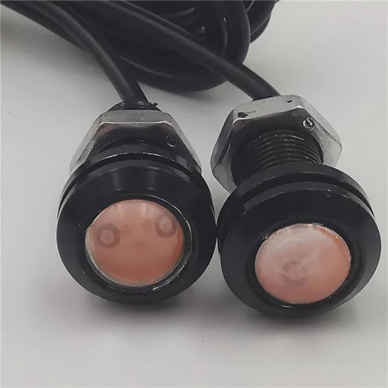Auto Blinkt 10 Teile/los 12V LED 18mm Eagle Eye Licht High Power lampe Tagfahrlicht parkplatz Reverse nebel birne Backup DRL