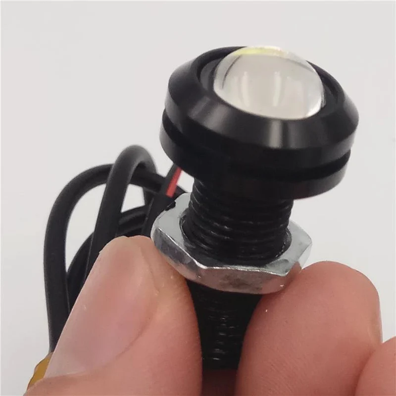 Auto Blinkt 10 Teile/los 12V LED 18mm Eagle Eye Licht High Power lampe Tagfahrlicht parkplatz Reverse nebel birne Backup DRL