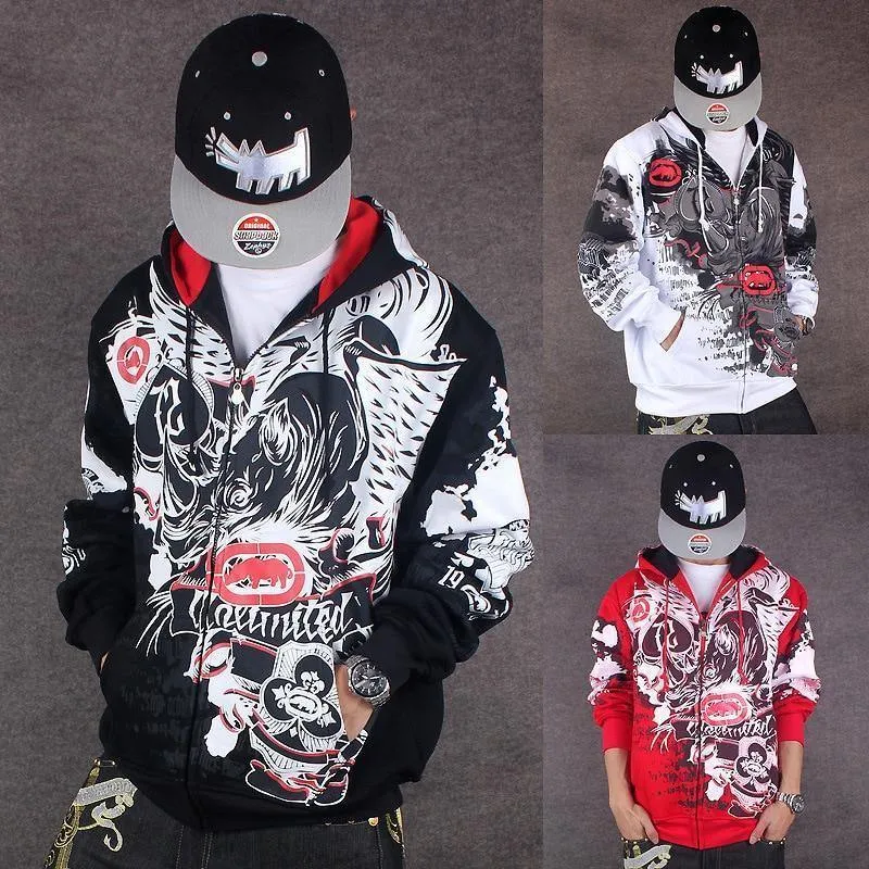 Hoodies Männer Sudaderas Hombre Hip Hop Herren Marke Brief Mit Kapuze Zipper Hoodies oversize straße Sweatshirt