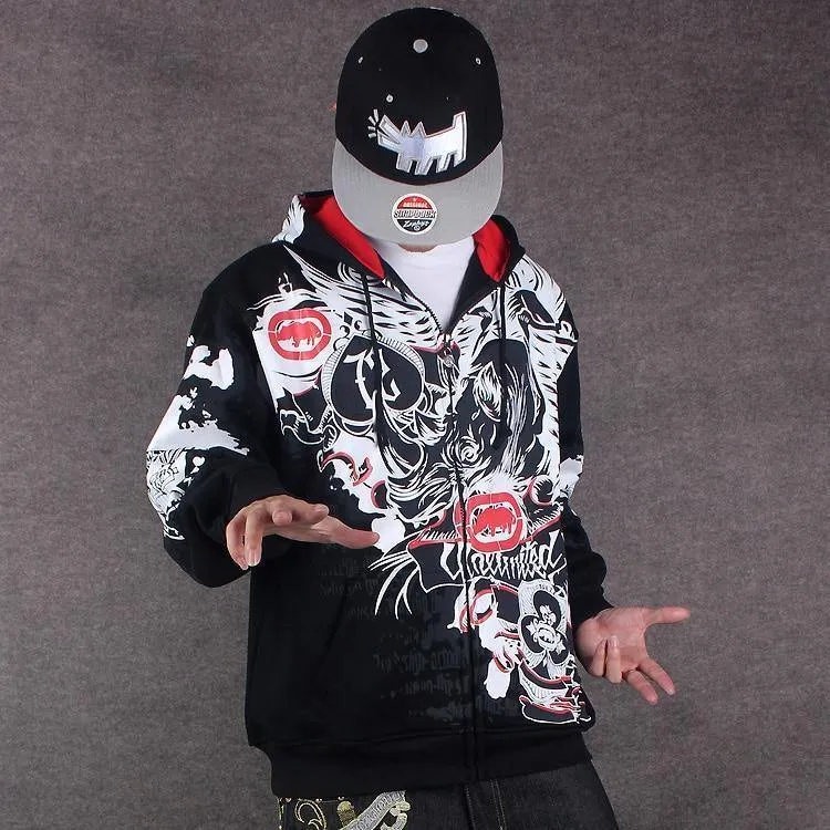 Hoodies Männer Sudaderas Hombre Hip Hop Herren Marke Brief Mit Kapuze Zipper Hoodies oversize straße Sweatshirt