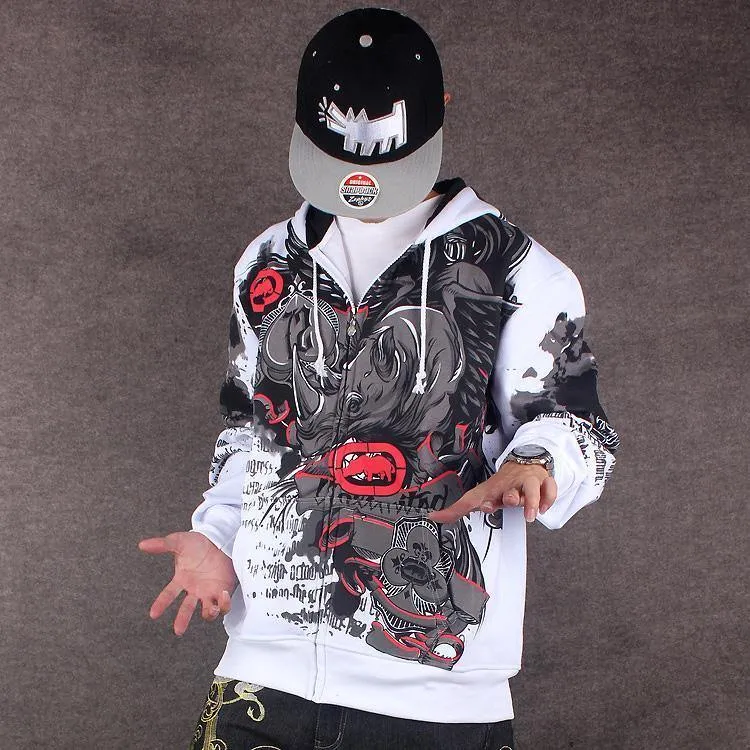 Hoodies Männer Sudaderas Hombre Hip Hop Herren Marke Brief Mit Kapuze Zipper Hoodies oversize straße Sweatshirt