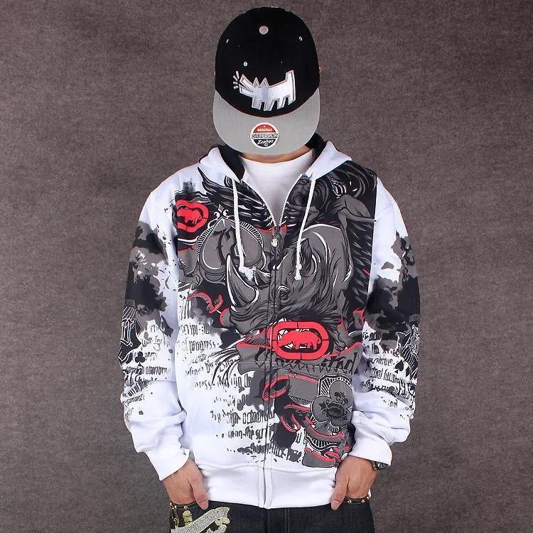 Hoodies Männer Sudaderas Hombre Hip Hop Herren Marke Brief Mit Kapuze Zipper Hoodies oversize straße Sweatshirt