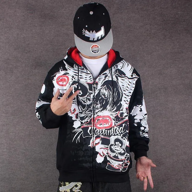 Hoodies Männer Sudaderas Hombre Hip Hop Herren Marke Brief Mit Kapuze Zipper Hoodies oversize straße Sweatshirt