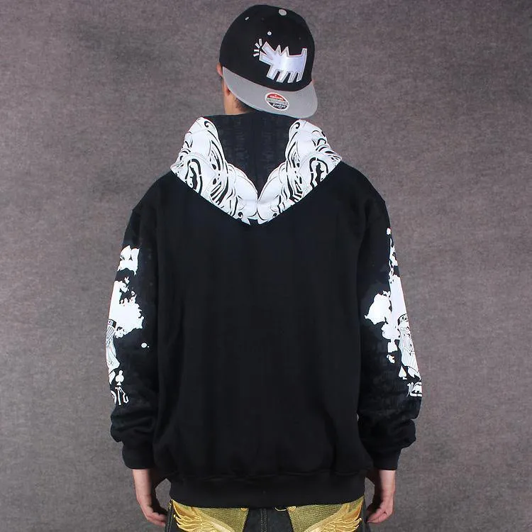 Hoodies Männer Sudaderas Hombre Hip Hop Herren Marke Brief Mit Kapuze Zipper Hoodies oversize straße Sweatshirt