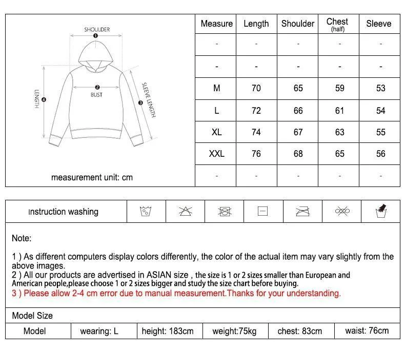 Herbst Winter Marke Mode Hoodies Sweatshirts Hip Hop Streetwear Sweatshirt Männer Hoodie Sweatshirt mit Kapuze